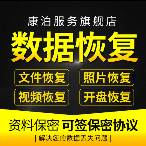 电脑机械移动硬盘数据恢复维修服务U盘内存sd卡文件修复软件远程
