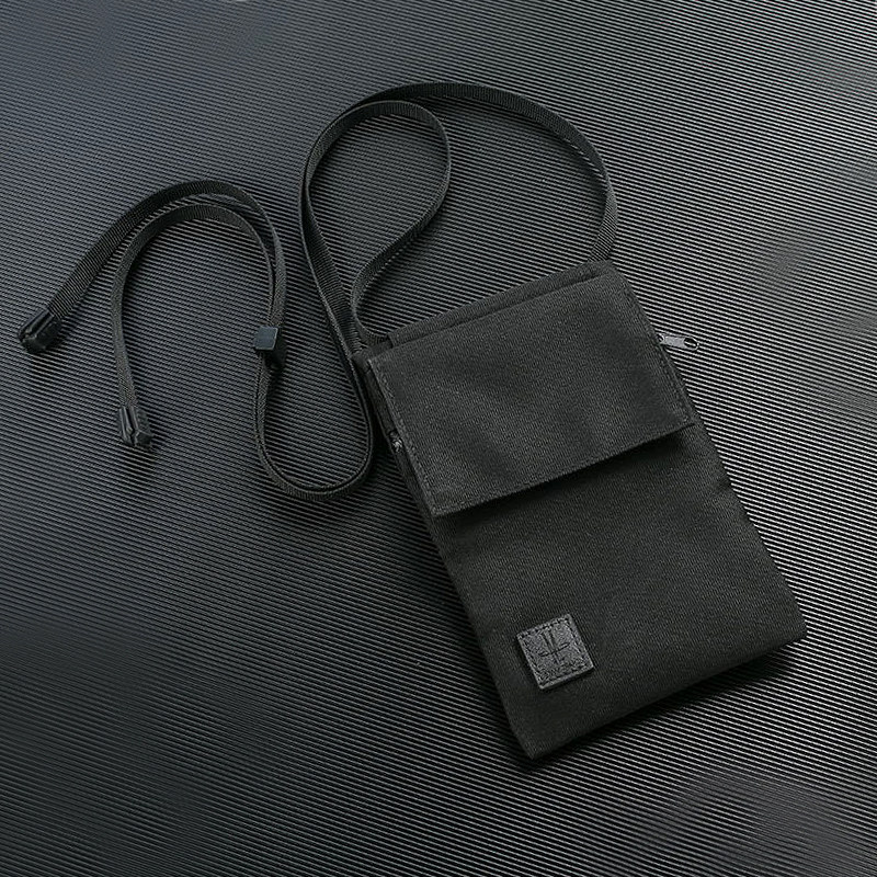 适用于放6.7寸苹果15p斜挎手机袋薄竖款户外旅行挂胸护照证件包