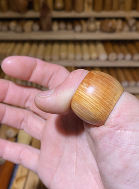 高油太行崖柏扳指戒指指环，内径21宽度20外径29