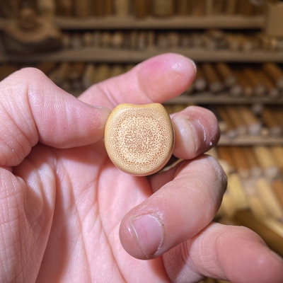 21.7-39爆密天然水槽黄皮短料，一物一链接，远山工实心玉竹手把