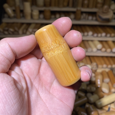 25.5-60满密厚皮粗单节大倒角，一物一链接，远山工实心玉竹手把