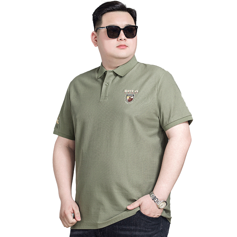 宝盾狼运动加大码男装短袖POLO衫