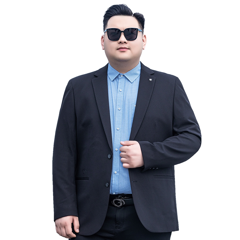 宝盾狼加肥加大男士薄款休闲西服