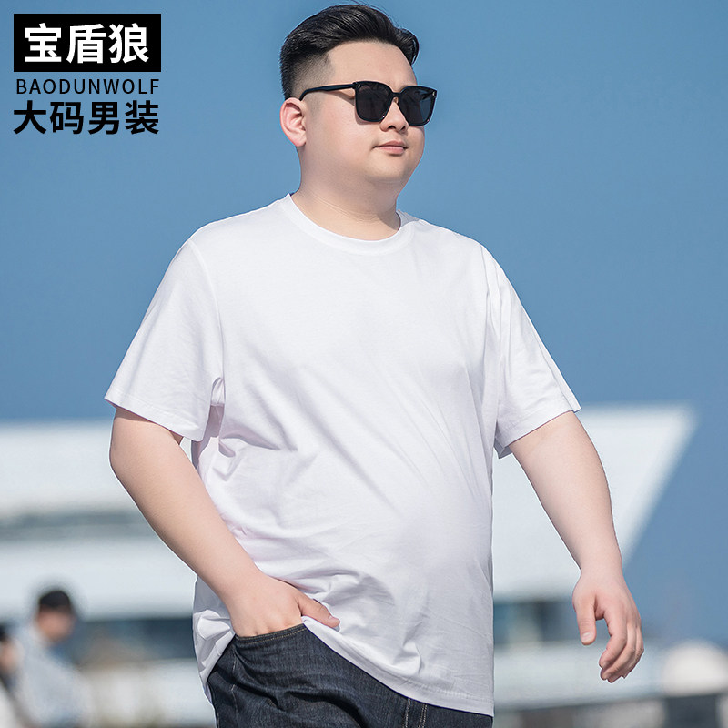 索罗娜棉半袖t恤男加肥大码