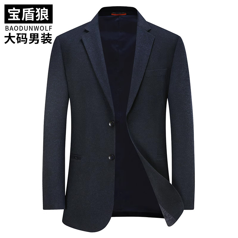 加肥加大码男士春秋休闲便西特大号肥佬韩版宽松西服胖子西装外套