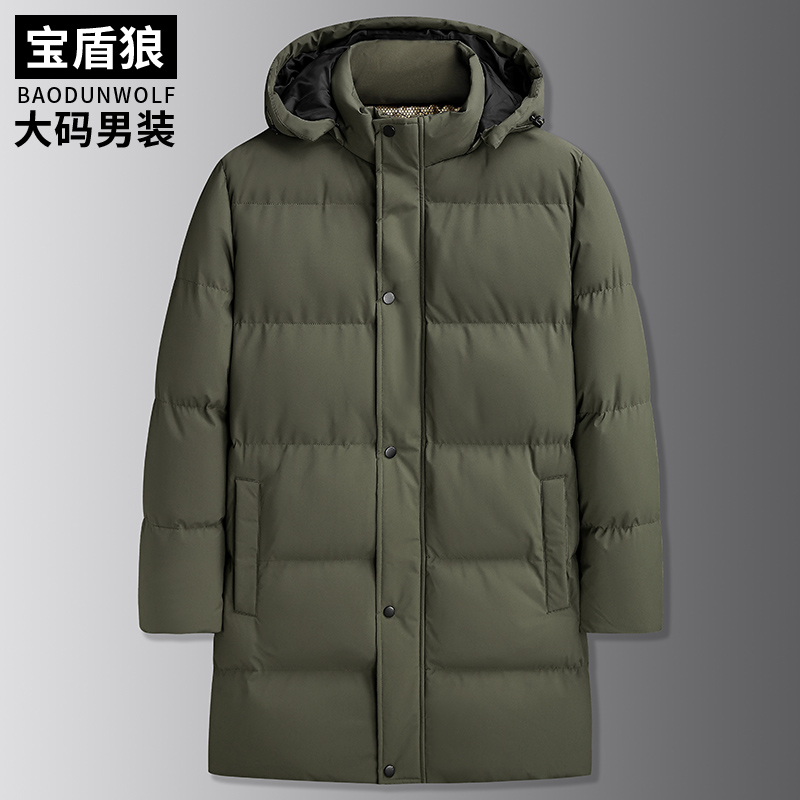 冬季军大衣棉服男士加肥长款外套