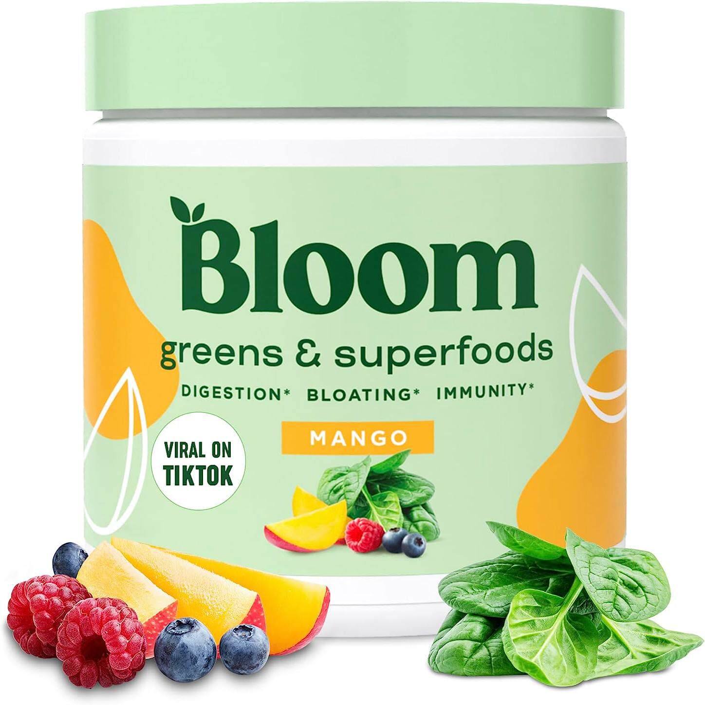 Bloom-天然绿色植物蔬菜无糖益生菌消化健康腹胀消化酶螺旋藻冲剂