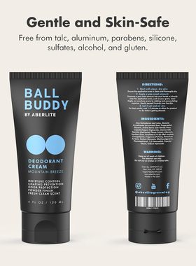 Aberlite男士止汗香体膏防摩擦全身腹股沟适用除臭膏清新洁净香味
