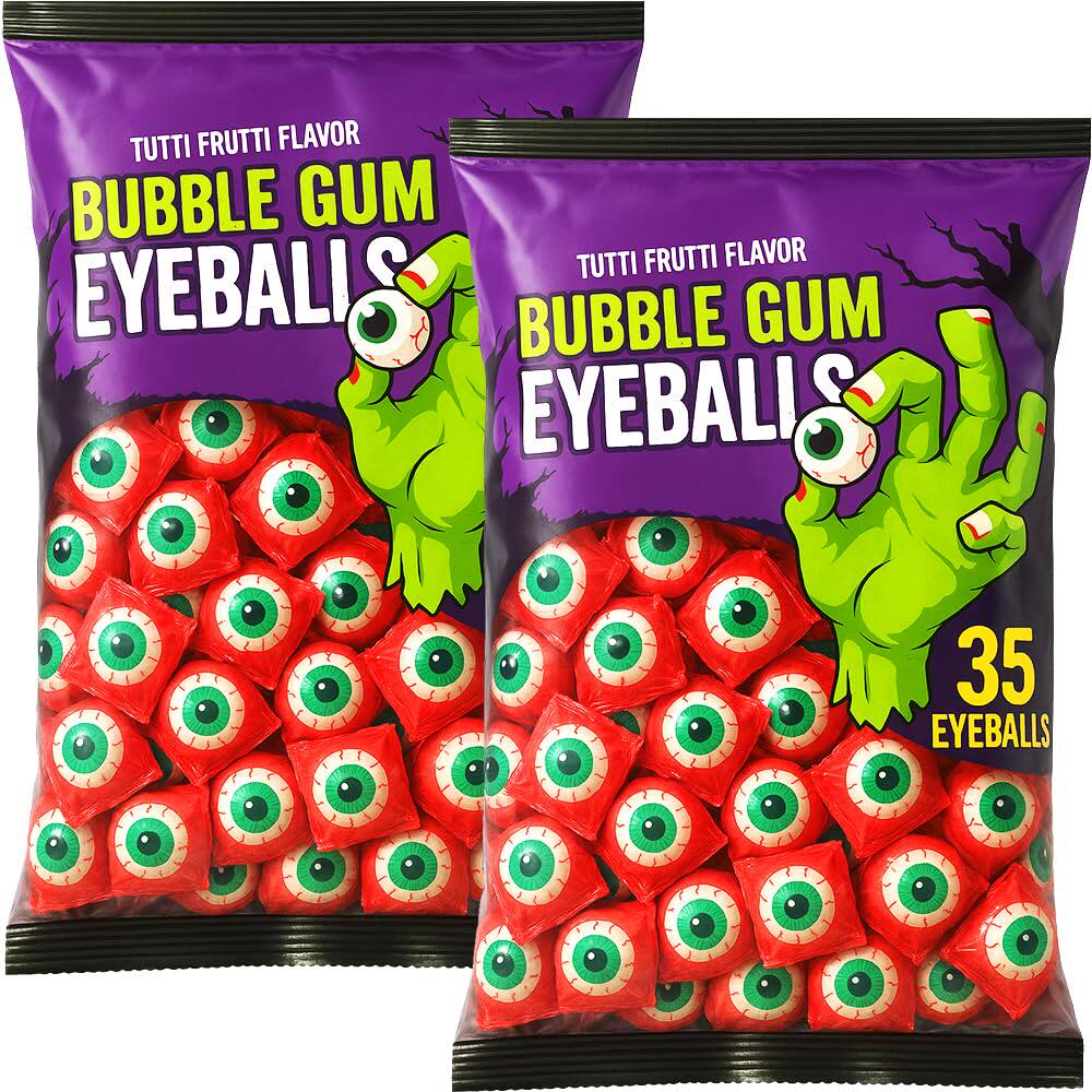 Eyeballs-眼球泡泡糖糖果恶作剧糖果口香糖眼睛形状水果口味35粒