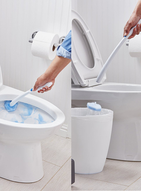 Clorox-高乐氏 可替换一次性马桶清洁刷含洁厕液 无死角刷头 套装