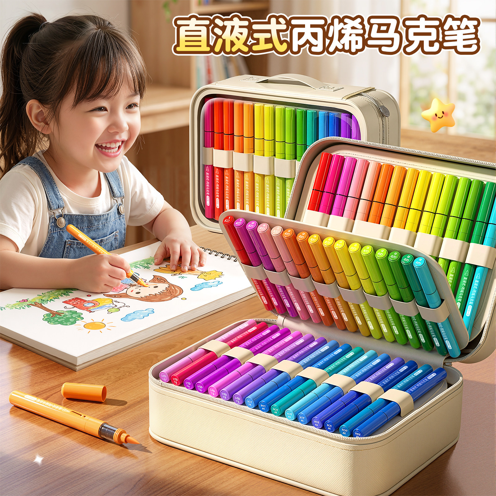 【老师推荐】直液式丙烯马克笔图片