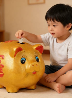 新款特大号金猪存钱罐