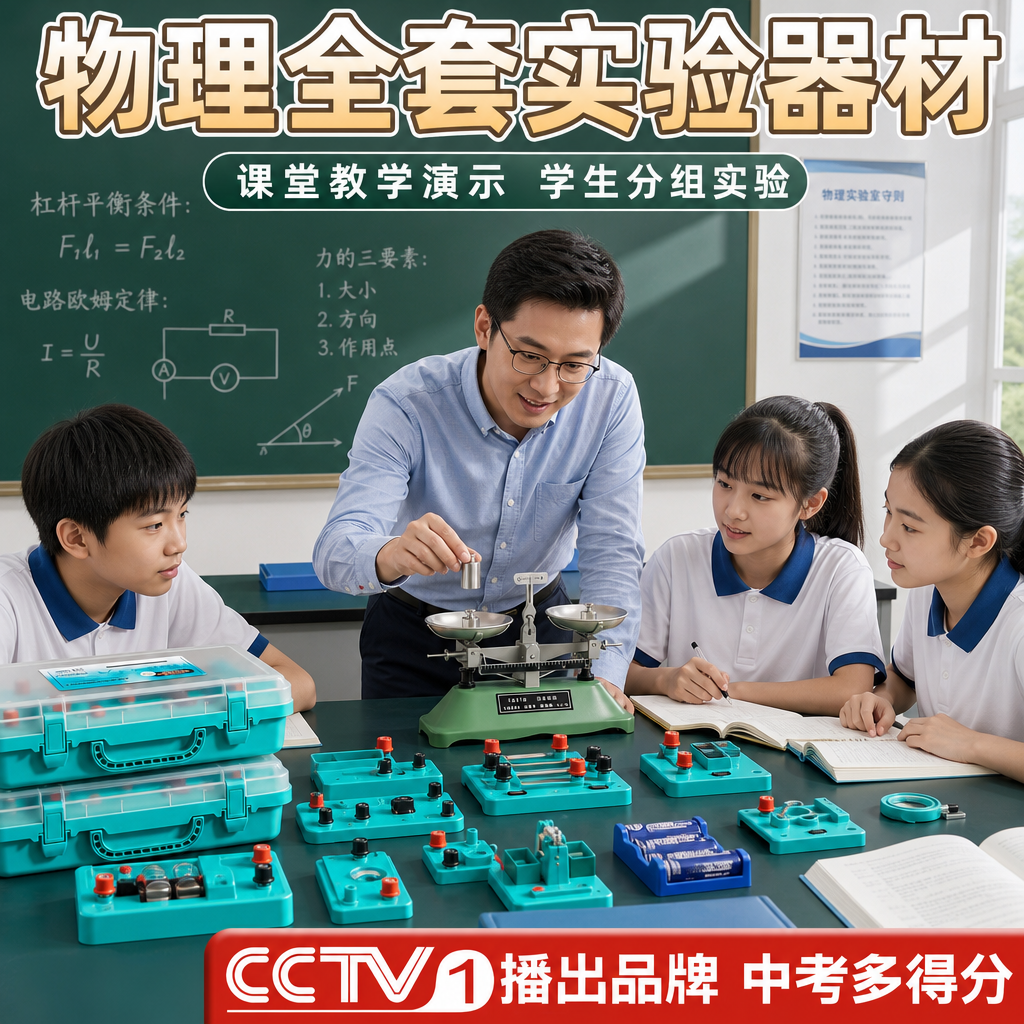 初中物理实验器材全套人教版电学实验箱初三电路小灯泡科学实验初二光学力学高考物理九年级电磁学实验箱
