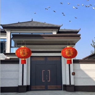 红灯笼新款2026年挂饰中国风大门口一对马年阳台玄关过年专用led