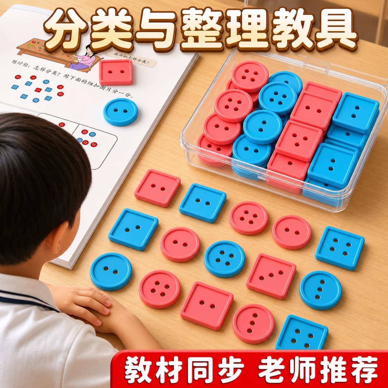 【教材同步】分类与整理教具教学图片