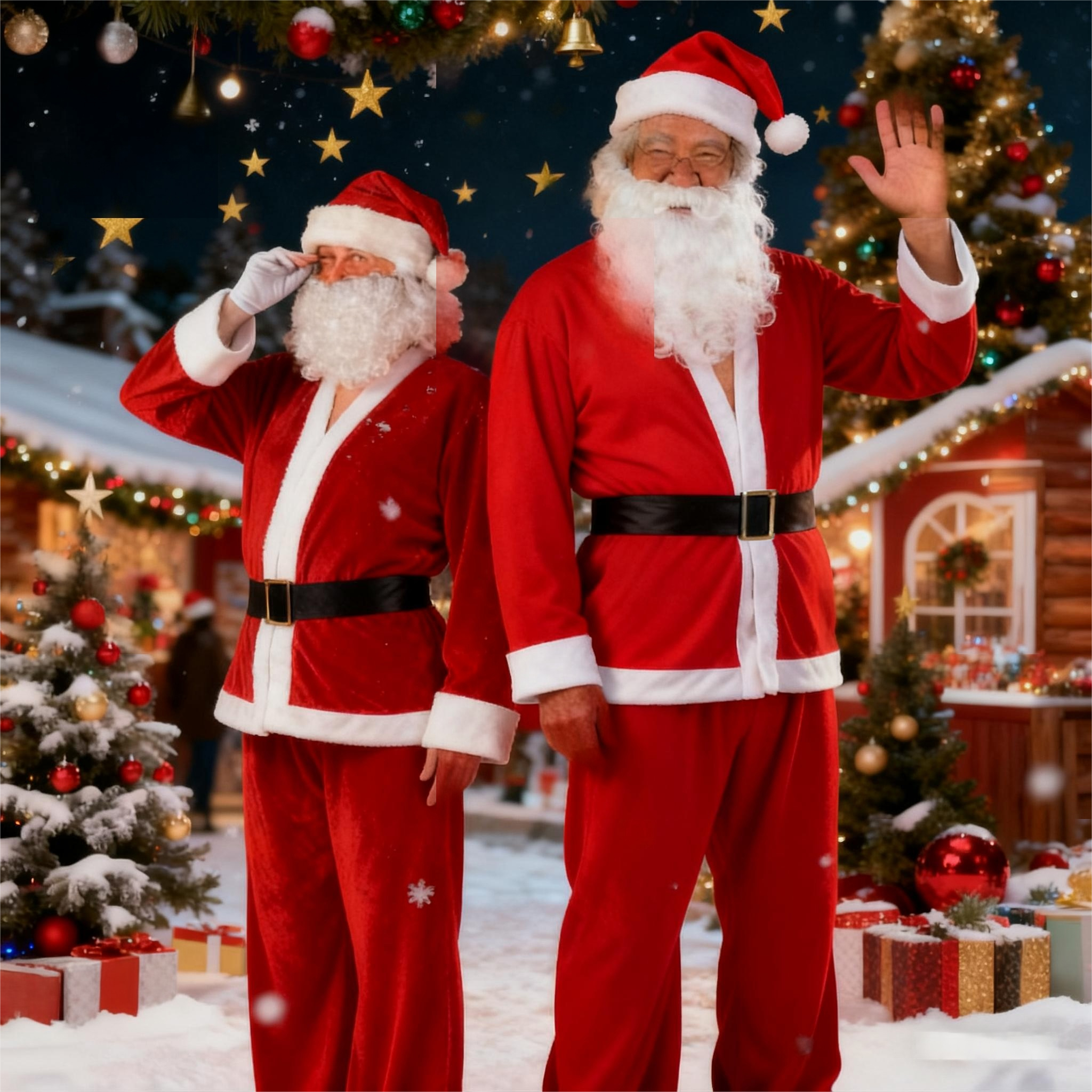 圣诞老人服装男衣服套装