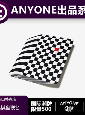 【ANYONE】TCC扑克 北欧A1 红黑棋盘联名花切爆款收藏扑克牌