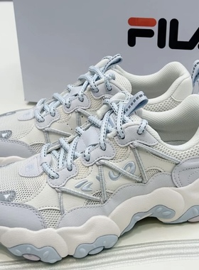FILA斐乐FLUID 6猫爪女低帮复古轻便透气休闲运动鞋F12W522111FSS