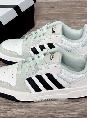阿迪达斯Adidas Neo Entrap男女低帮白黑棕轻便休闲运动鞋JI2546