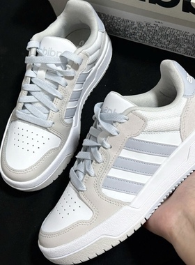 阿迪达斯Adidas Neo Entrap低帮复古防滑耐磨运动休闲板鞋JI2561