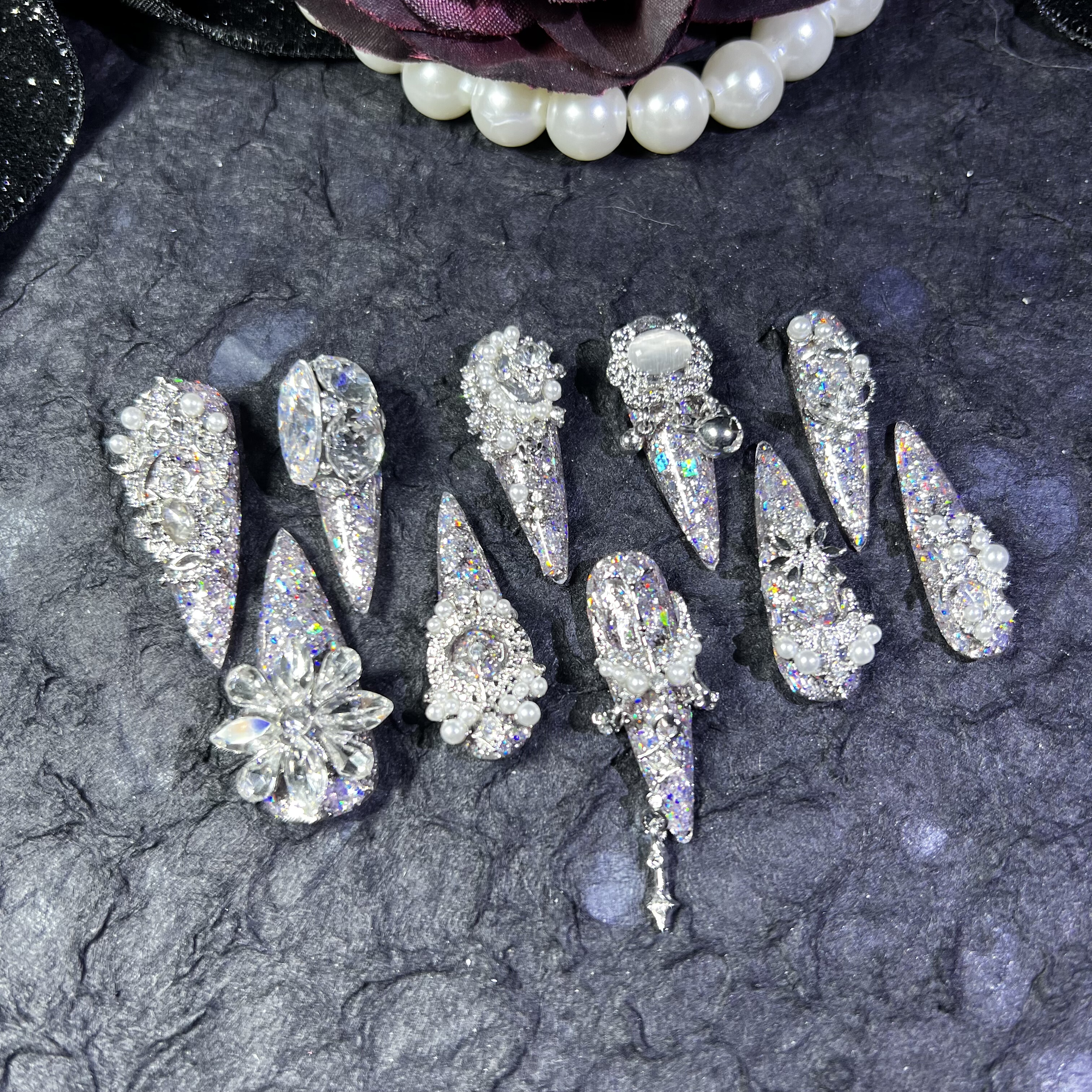 【129】爆闪纯手工穿戴甲,彩妆/香水/美妆工具,穿戴甲/甲片,淘宝优惠券,粉丝福利购,淘宝优惠卷