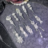 A10 超长54mm爆闪欧美长尖美甲哥特女王