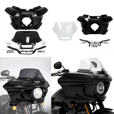 适用于哈雷路威S街霸肥霸改装路威ST车头罩泰坦前头罩导流罩18-25
