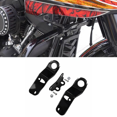 适用于哈雷软尾路威街霸肥霸改装ST头罩专用支架加装原厂护杠支架