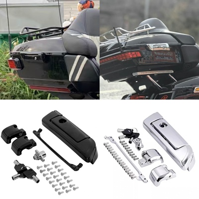 适用于哈雷大滑翔 至尊 公路滑翔 路王 后尾箱锁具 后备箱锁14-23