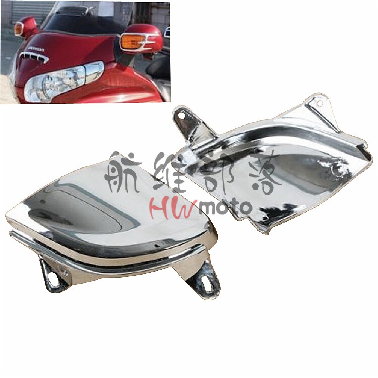 适用GL1800金翼2006-2017巡航电镀大灯角装饰件边角边罩