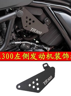 适用豪爵TR300 改装侧面挡板电器遮盖板铝合金电喷保护盖板配件