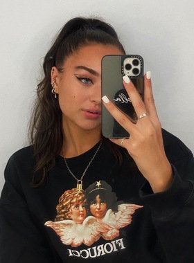 「孤品清仓」美式复古bm套头宽松长袖卫衣女 | 仅剩1件 S码