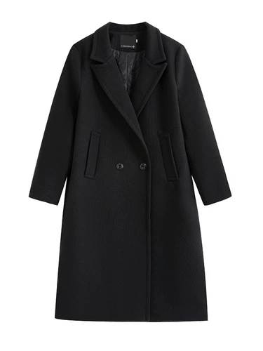 Демисезонное шерстяное пальто, яркий броский стиль, изысканный стиль