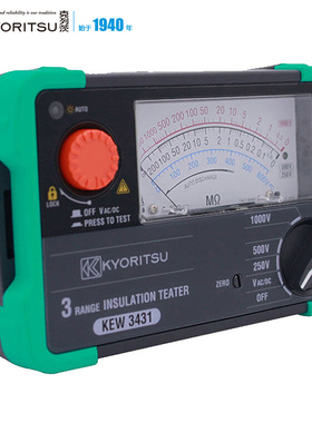 KYORITSU克列茨共立绝缘电阻测试仪兆欧表指针式 KEW3431