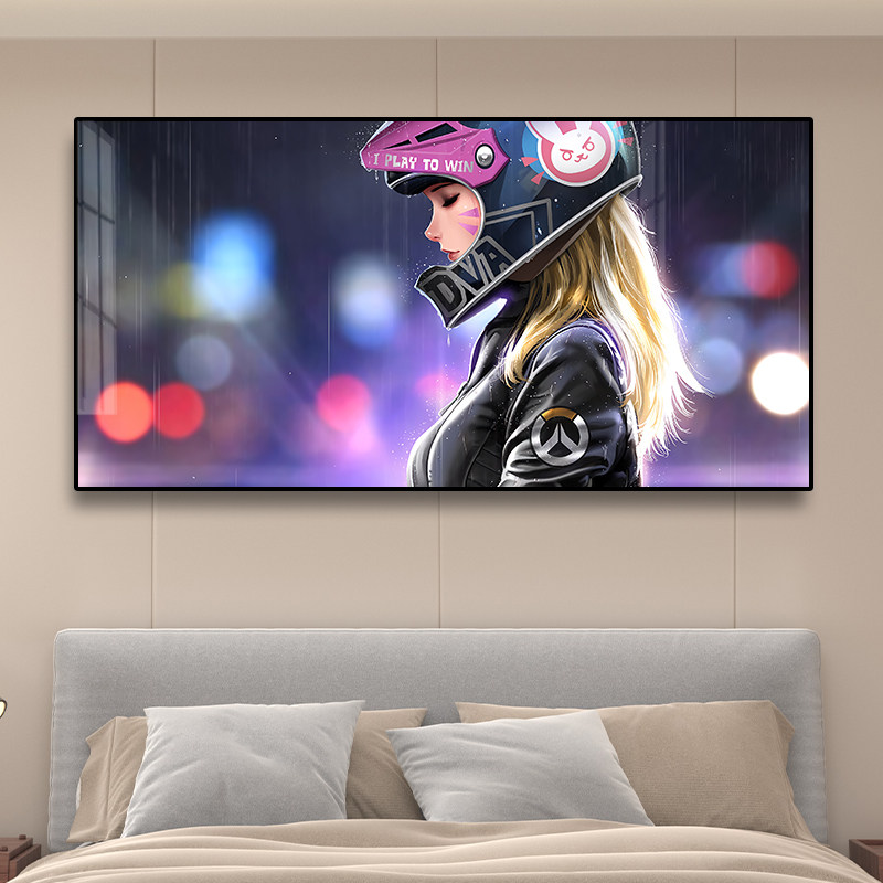 守望先锋led灯装饰画二次元客厅背景墙发光挂画卧室床头游戏壁画,家居饰品,现代装饰画,淘宝优惠券,粉丝福利购,淘宝优惠卷