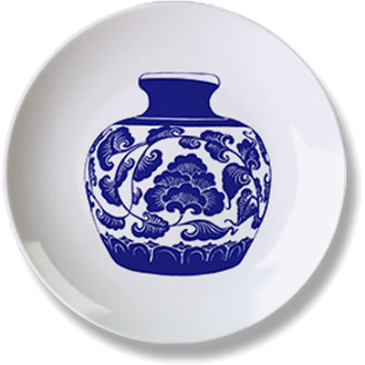 6英寸客厅背景墙壁饰青花瓷盘