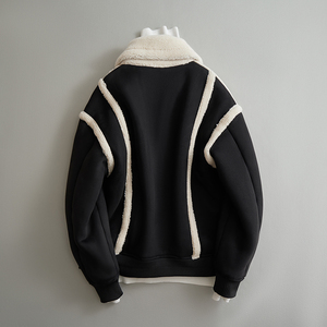2023皮毛一体机车服外套韩版仿麂皮绒男士夹克F521*P245控399图片