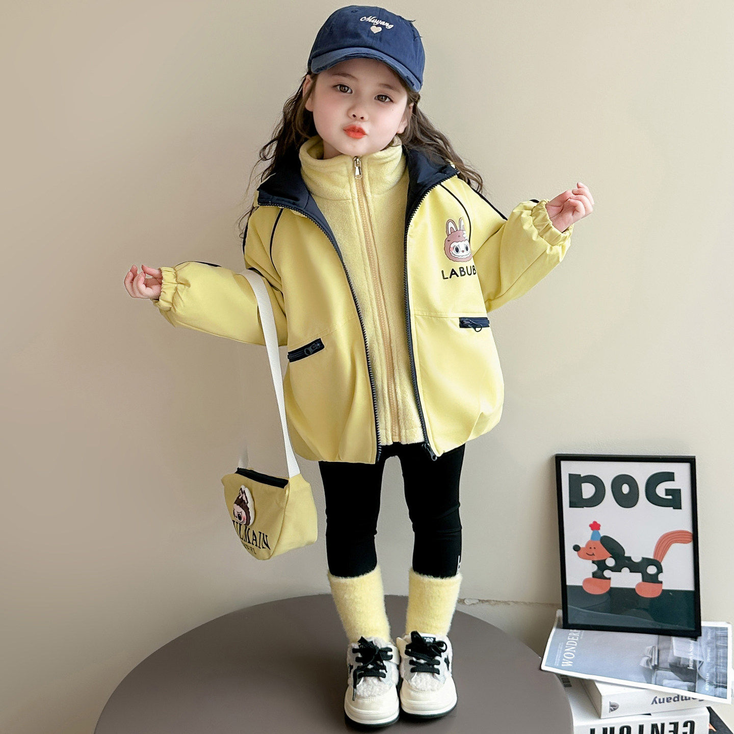 英国DHWA女童三合一冲锋衣秋冬季女宝宝洋气夹棉外套儿童冬装棉服,童装/婴儿装/亲子装,普通外套,淘宝优惠券,粉丝福利购,淘宝优惠卷