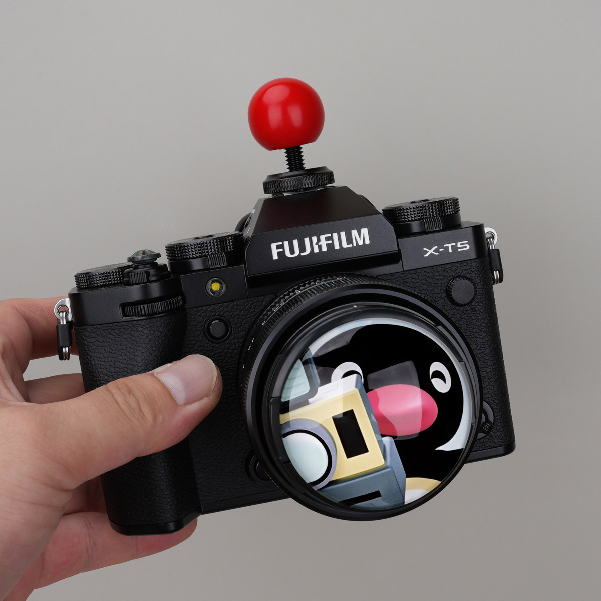 小红球ZK相机镜头盖热靴适用佳能R50富士XT50XM5尼康Z30索尼ZVE10