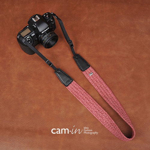 cam-in 编织系列专业时尚相机背带 通用接口 cam8653