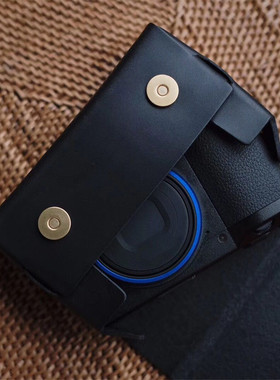 cam-in 意大利植鞣牛皮相机收纳真皮摄影包理光GR3GR2黑卡佳能7X3