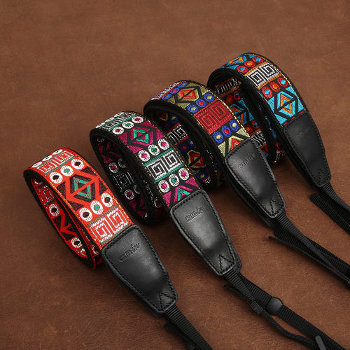 cam-in 绣花系列专业相机背带 通用接口 CS138