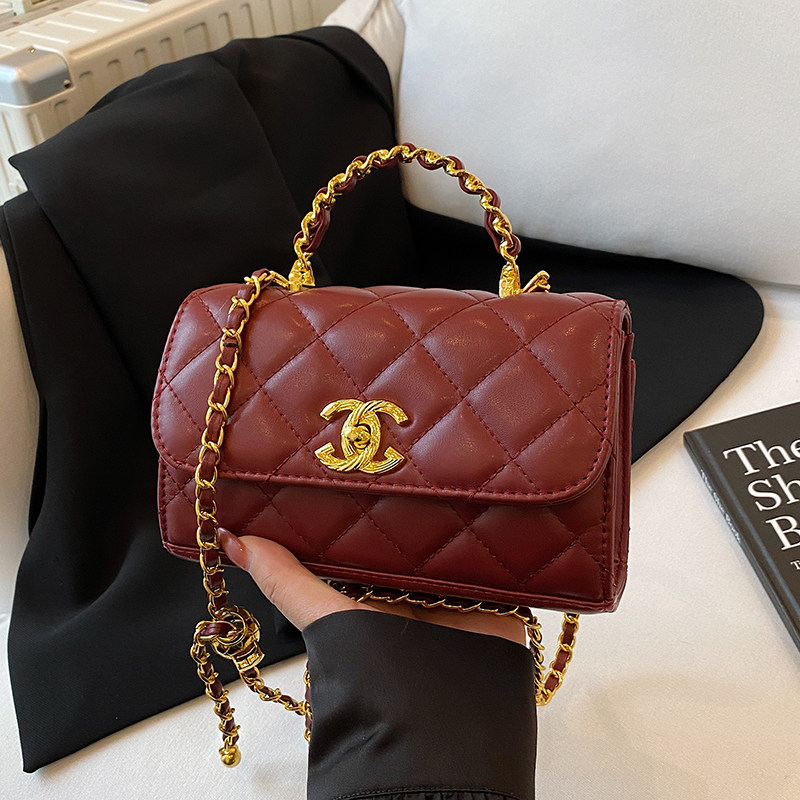 小香风菱格链条包女轻奢小方包手提斜挎包高级感,箱包皮具/热销女包/男包,通用款女包,淘宝优惠券,粉丝福利购,淘宝优惠卷