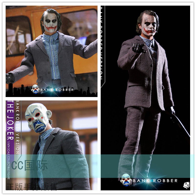 cc正版现货 daftoys 蝙蝠侠 黑暗骑士 劫匪小丑 1/6可动人偶