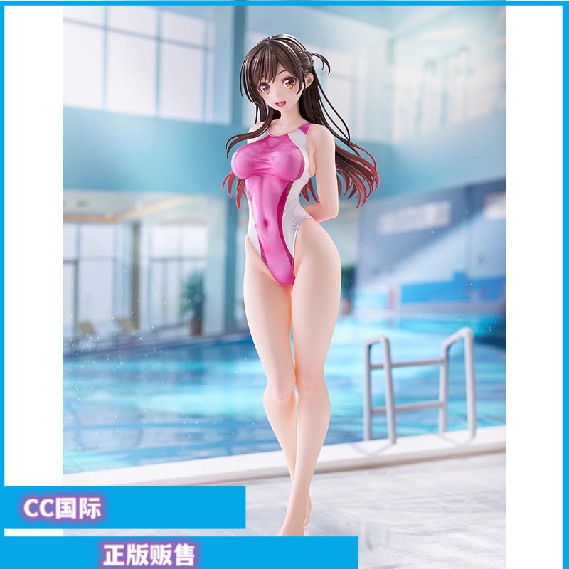 正版日本现货 AMAKUNI 租借女友 水原千鹤 竞技泳装 1/7 手办