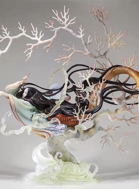 末那末匠丨sheep + 塚田貴士《红蜡烛与人鱼》黑色限定版白色手办