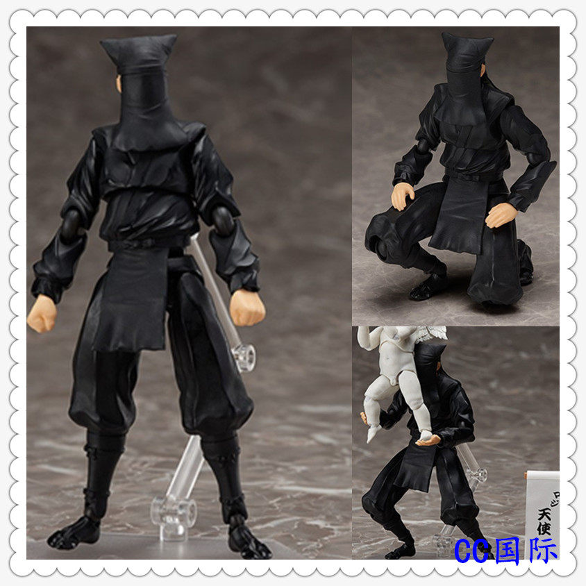 正版现货 freeing figma 黑衣 黑色衣服 忍者 美术馆 sp-099 手办