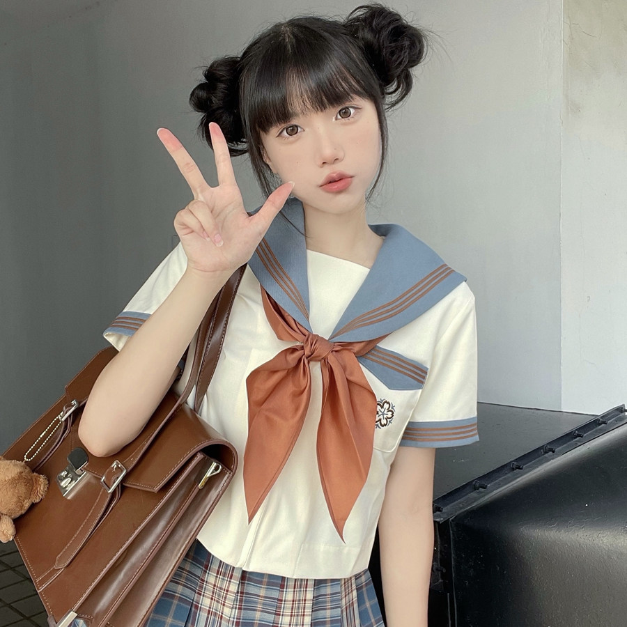 【梗豆物语】*花阳中*暮光*夏季限定jk制服日系学院风短袖水手服