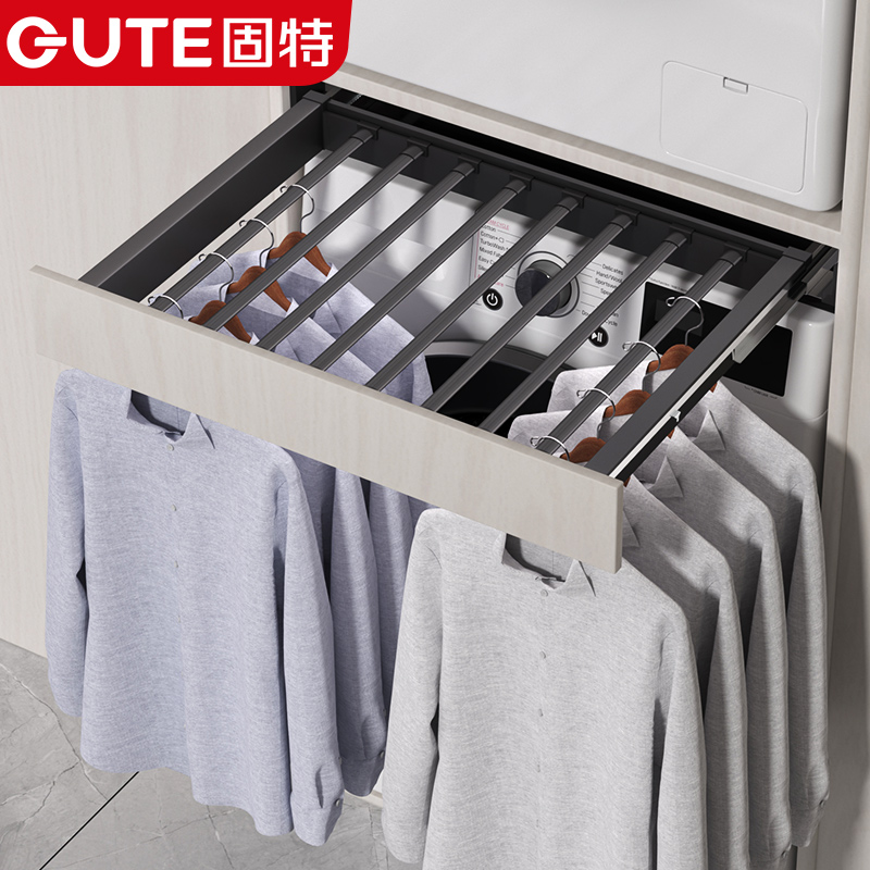 固特隐形裤架伸缩滑轨抽拉式