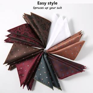 绅诚男装男士正装口袋巾方巾男装衬衫手帕巾胸巾丝巾白色口袋方巾